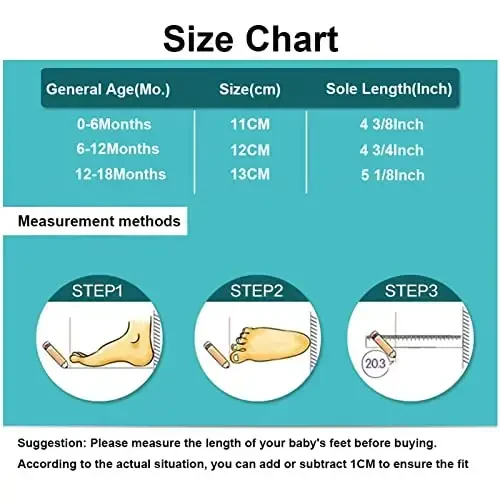 Baby Girls Mary Jane Flats Shoes with Non-Slip Soft Sole Toddler First Walkers Newborn Princess Dress Shoes - 7