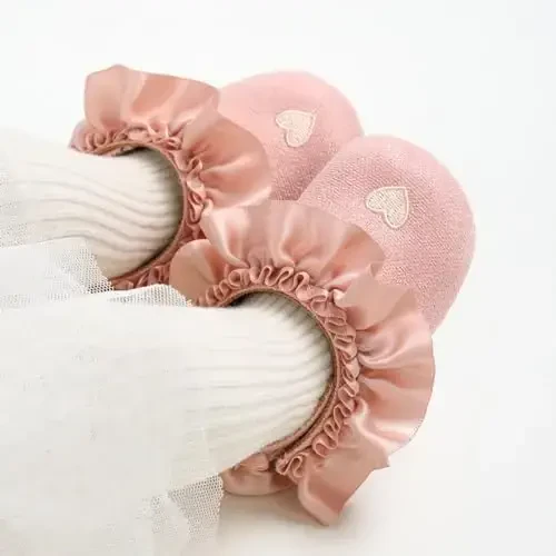 Baby Girls Mary Jane Flats Shoes with Non-Slip Soft Sole Toddler First Walkers Newborn Princess Dress Shoes - 4