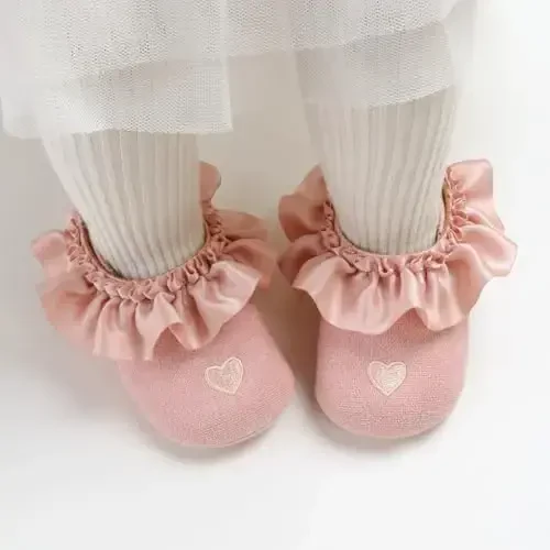 Baby Girls Mary Jane Flats Sirpanmaydigan kauchuk taglik kamoncha Toddler malika ko'ylak poyafzallari - BABY (1)