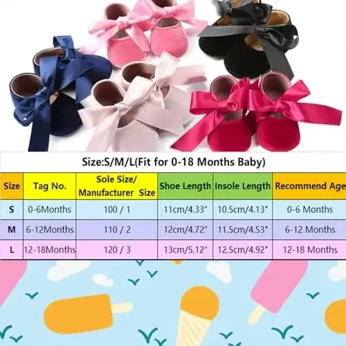 Baby Girls Mary Jane Flats Sirpanmaydigan Rezina Taglik Kamoncha Bolalar Bog'cha malika ko'ylak poyabzali - 6