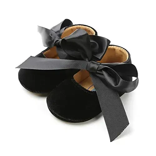 Baby Girls Mary Jane Flats Sirpanmaydigan rezina taglik kamoncha yosh bolalar malika ko'ylak poyafzallari - 5