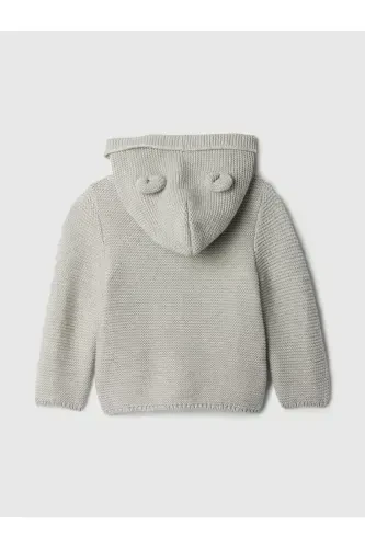 Baby Grey Brannan Bear Ear Appliqué Cardigan-Grey - GAP (1)