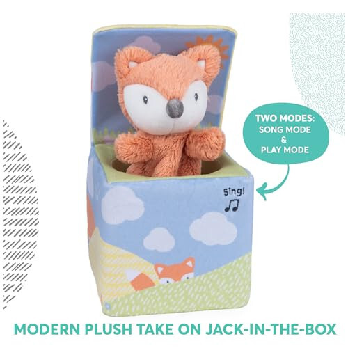 GUND Baby Fox in a Box, Animated Plush Activity Toy for Babies and Infants | Musical Sensory Toy Teaches Cause and Effect, Promotes Self-Soothing and Encourages Tactile Play with Soft Plush Fabrics - 3