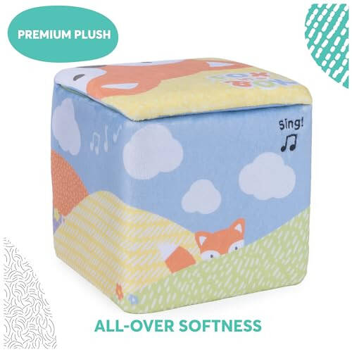 GUND Baby Fox in a Box, Animated Plush Activity Toy for Babies and Infants | Musical Sensory Toy Teaches Cause and Effect, Promotes Self-Soothing and Encourages Tactile Play with Soft Plush Fabrics - 5