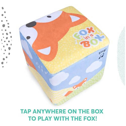 GUND Baby Fox in a Box, Animated Plush Activity Toy for Babies and Infants | Musical Sensory Toy Teaches Cause and Effect, Promotes Self-Soothing and Encourages Tactile Play with Soft Plush Fabrics - 6