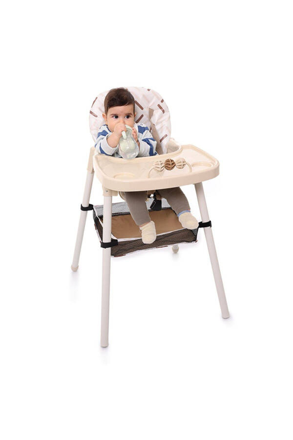 Baby High Chair Feeding Chair Portable Basket Toy Detachable Front Tray - 1