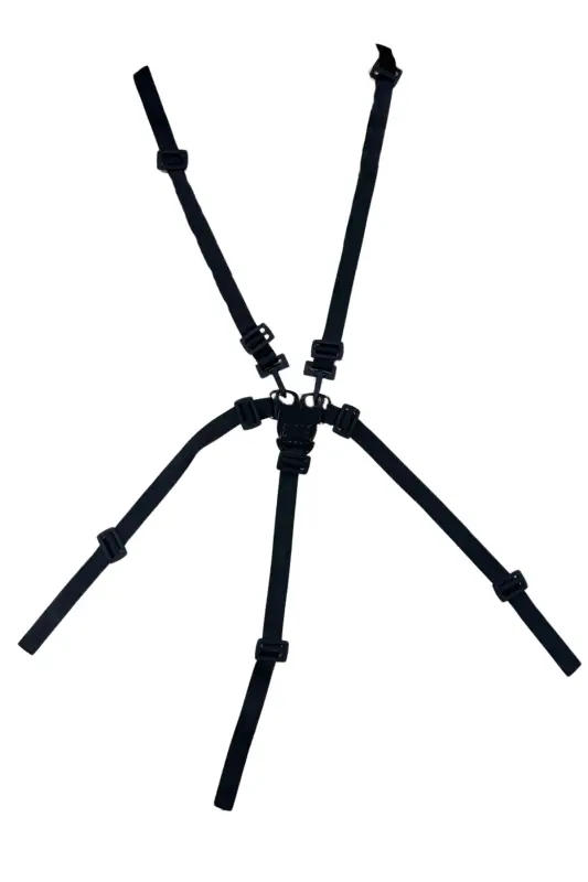 Baby High Chair Practical Safety Belt 5 Point Lock - 2