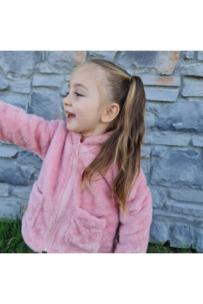 Baby-Kid Plush Hooded Sweatshirt - 8