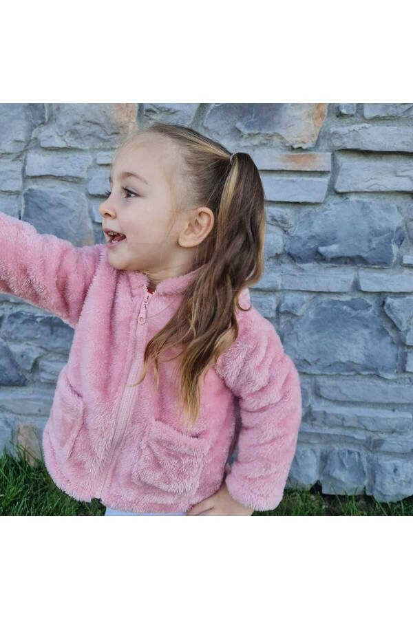 Baby-Kid Plush Hooded Sweatshirt - 1