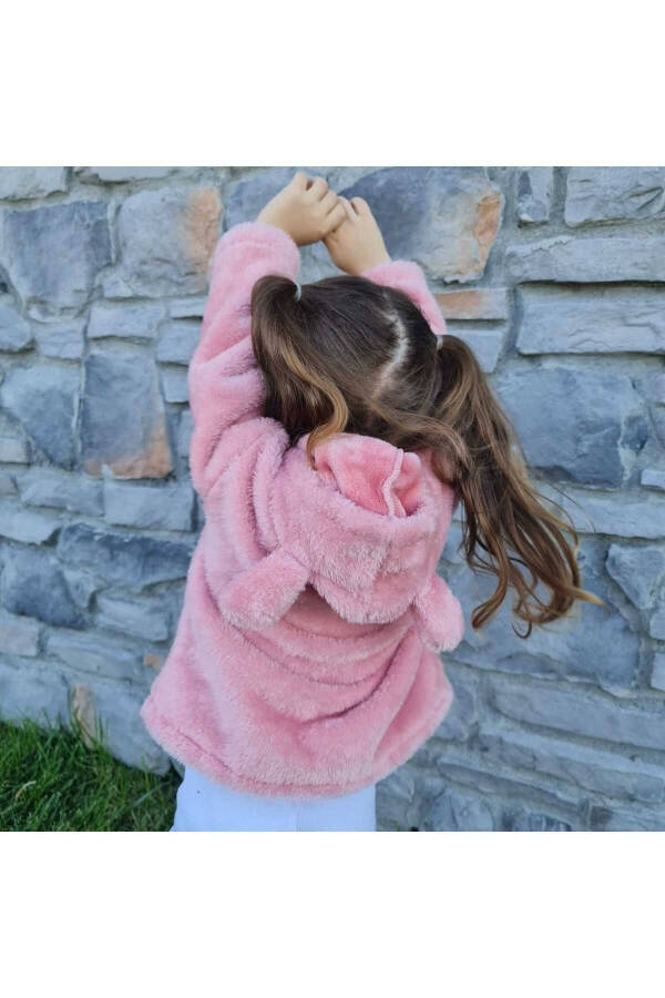 Baby-Kid Plush Hooded Sweatshirt - 2