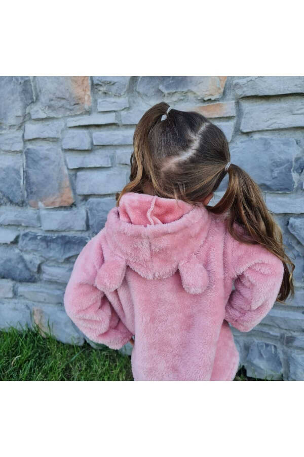 Baby-Kid Plush Hooded Sweatshirt - 5