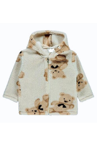 Baby-Kid Teddy Plush Hooded Jacket - 1