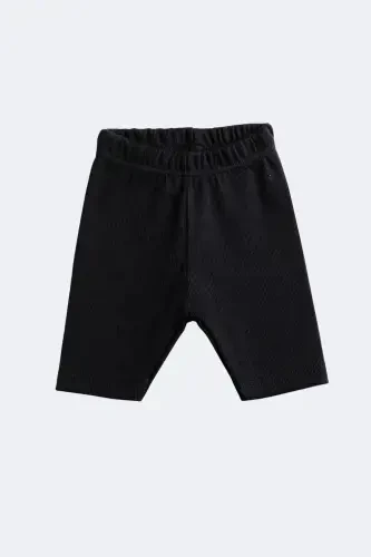 Baby Kids 2-Piece Set Cashmere Basic Biker Leggings Ribbed Short Summer Leggings 9 Months 3 Years - 3