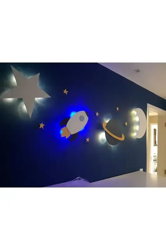 Baby / Kids Room Wall Decoration Lighting Space Theme Kids Room Decor - 5