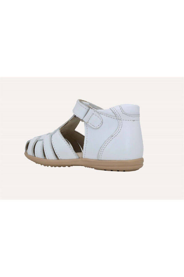 Baby Leather Sandals Thin Sole 1059 White - 8