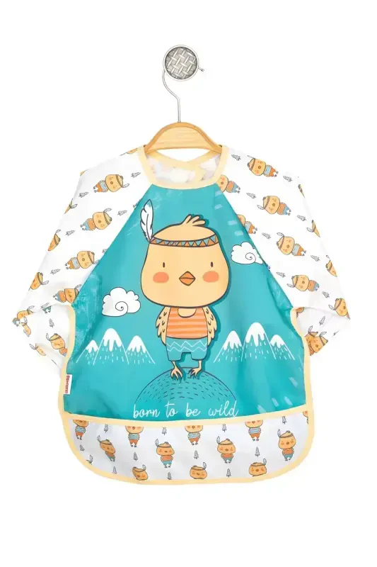 Baby Long-Sleeve Bib, Waterproof, 6-24 Months (Chick) - 1