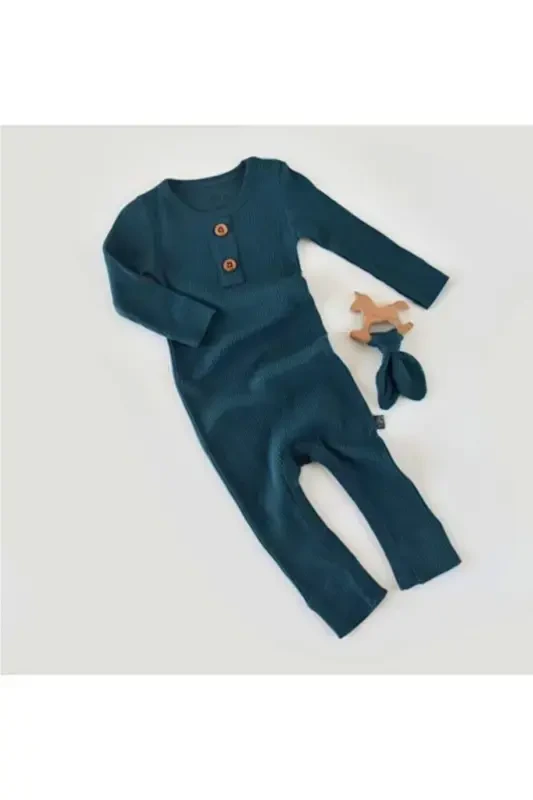 Baby Long Sleeve Jumpsuit, 50% Modal Fabric - 50% Organic Cotton, Baby and Newborn Series - CSYM11416 - 3