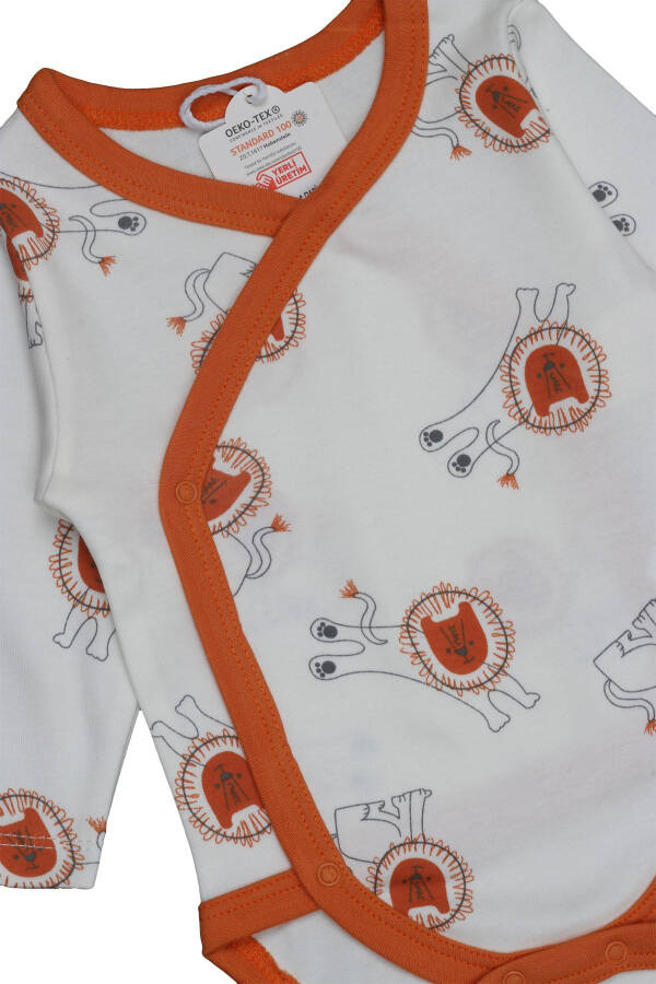 Baby Long Sleeve Snap-Button Romper and Pant Set with Booties, 2 Pack, 100% Organic Cotton - 2