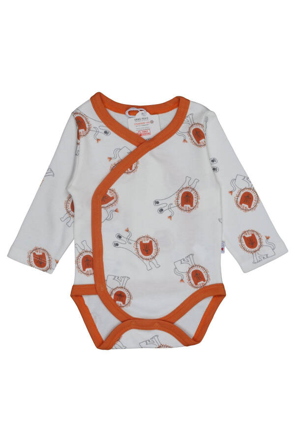 Baby Long Sleeve Snap-Button Romper and Pant Set with Booties, 2 Pack, 100% Organic Cotton - 3