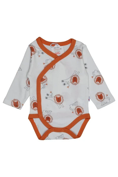 Baby Long Sleeve Snap-Button Romper and Pant Set with Booties, 2 Pack, 100% Organic Cotton - 3