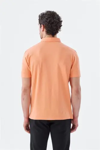 Baby Mouth Button Detailed Slim Fit Polo Collar T-Shirt - 4