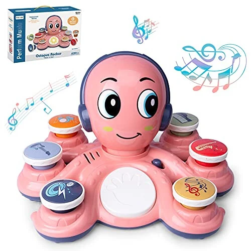 Baby Musical Toys Learning Toys for Toddlers, Octopus Music Toys, Preschooler Musical Educational Instruments Toy for Baby, Birthday Toys for Girls Boys - 1