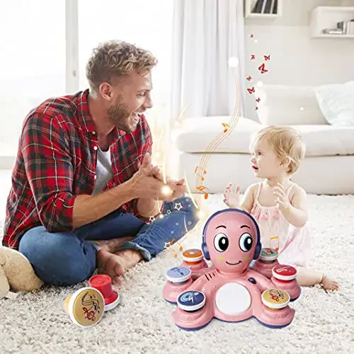 Baby Musical Toys Learning Toys for Toddlers, Octopus Music Toys, Preschooler Musical Educational Instruments Toy for Baby, Birthday Toys for Girls Boys - 6
