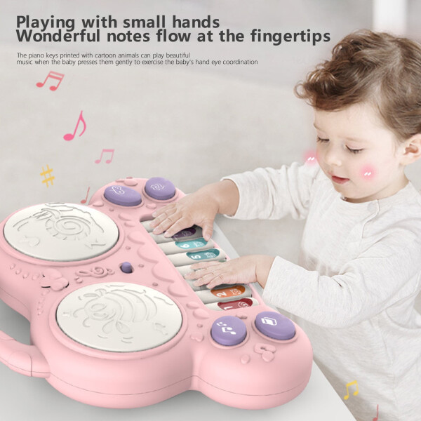 Baby Musical Toys Piano Keyboard Drum Set, Early Learning Educational Musical Instrument Toy, Christmas Gifts, Infant Baby Toys. - 12