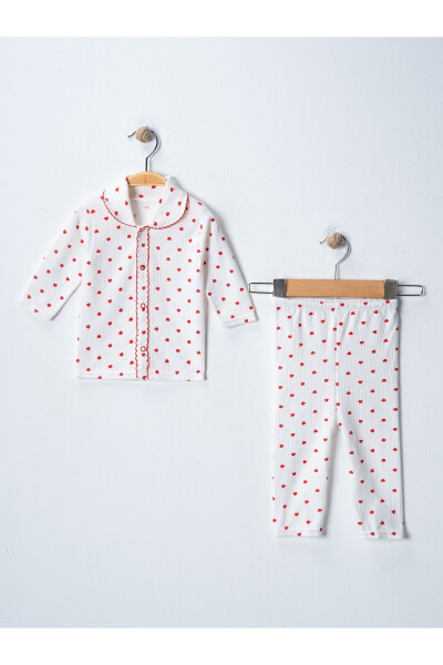 Baby Newborn Infant Girl Boy Cotton Embroidered Pajama Set Gift - 1