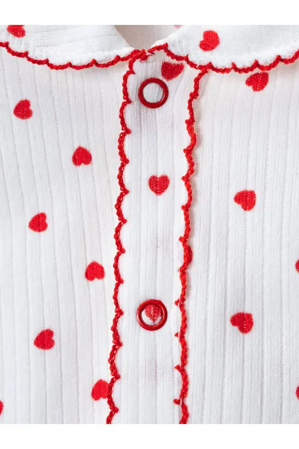 Baby Newborn Infant Girl Boy Cotton Embroidered Pajama Set Gift - 3