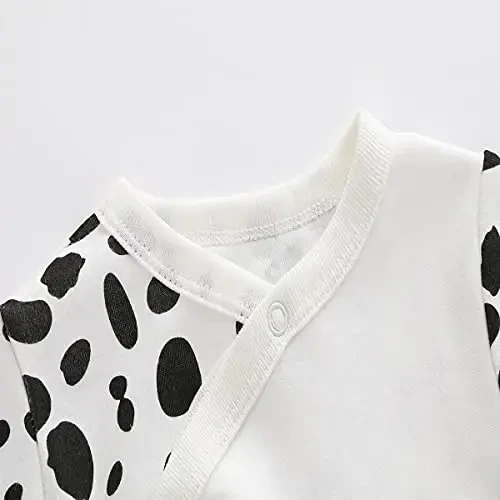 Baby One Piece Romper Soft Cotton Sleepwear Footed Jumpsuit for 0-12 Month Infant - 5