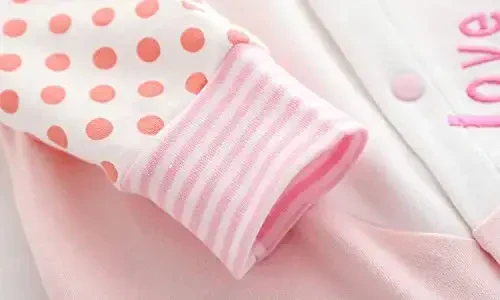 Baby One Piece Romper Yumshoq Paxta Uyqu Kiyimi Oyoqli Kombinezon 0-12 Oylik Chaqaloq uchun - 4