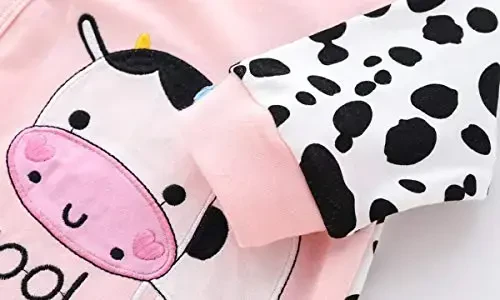 Baby One Piece Romper Yumshoq Paxta Uyqu Kiyimi Oyoqli Kombinezon 0-12 Oylik Chaqaloq uchun - 4