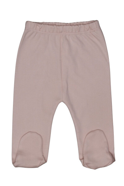 Baby Onesie & Pants Set Long Sleeve Snap Button Romper with Booties 2 Pack %100 Organic Cotton - 3