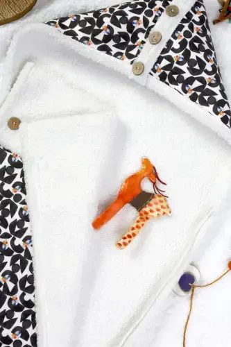 Baby Outer Swaddle Sleeping Bag Fluffy Blanket Bb-502-Multi Color - HAMUR (1)