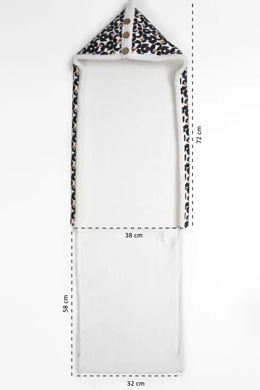 Baby Outer Swaddle Sleeping Bag Fluffy Blanket Bb-502-Multi Color - 3