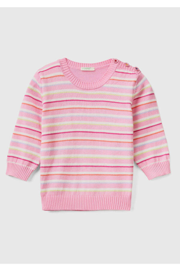 Baby Pink Mix Sweater - 3