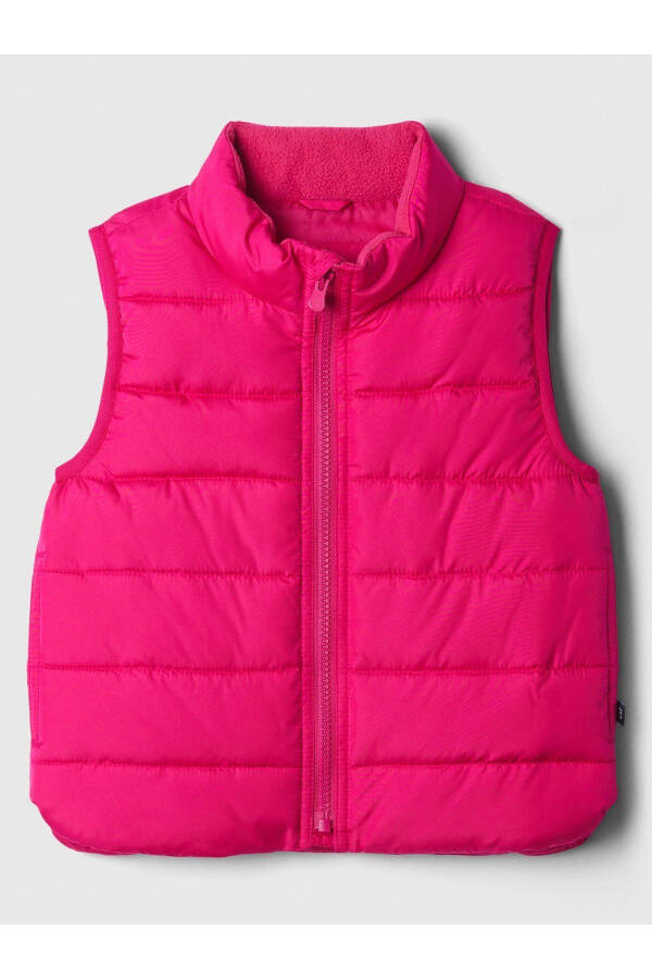 Baby Pink Puffer Vest - 8