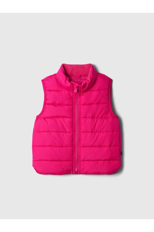 Baby Pink Puffer Vest - 1