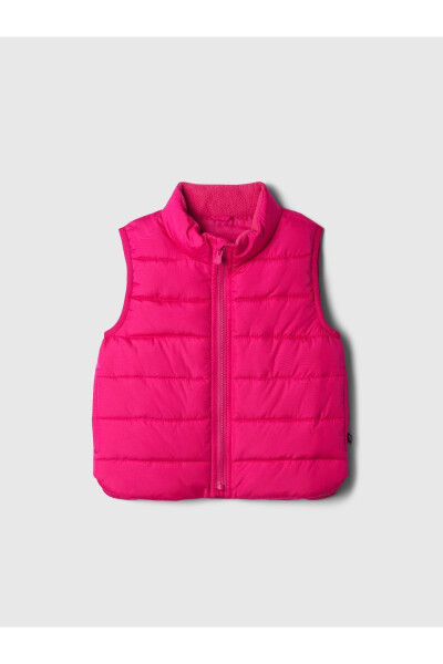 Baby Pink Puffer Vest - 1