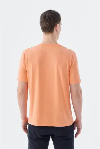 Baby Pink Slim Fit Crew Neck Basic T-Shirt - 4