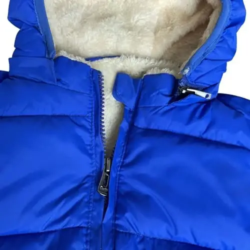 Baby qizlar o'g'il bolalar uchun qishki jun kurtkalar kapüşonli chaqaloqlar uchun paxta ko'ylakli iliq astarlı palto ustki kiyim - 6