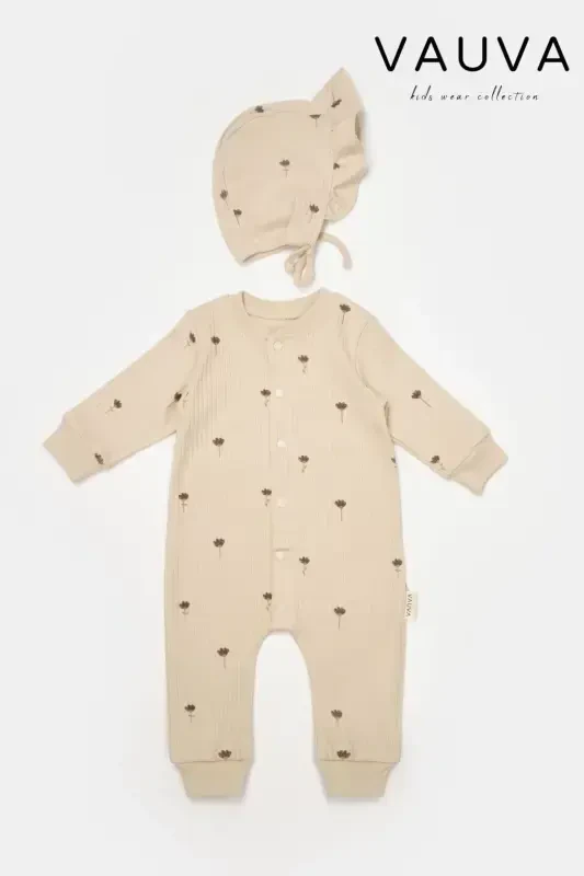 Baby Romper for Girls and Boys - 3-24 Months - Seasonal Hatted Romper - VAUVA