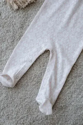 Baby Romper - Ikat / Pink - 5