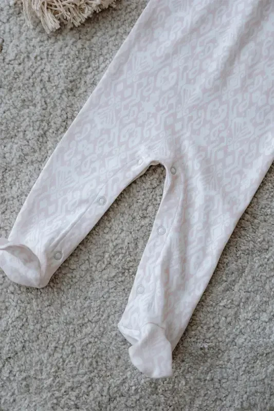 Baby Romper - Ikat / Pink - 5