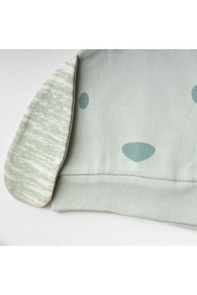 Baby Romper Set 100% Cotton Dog Themed Hat And - 4