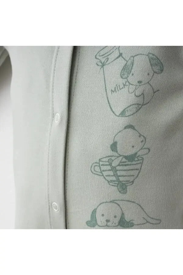 Baby Romper Set 100% Cotton Dog Themed Hat And - 5