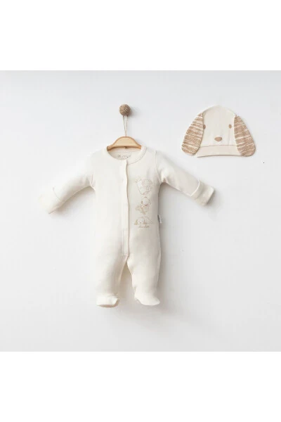 Baby Romper Set 100% Cotton Dog Themed Hat And - GENEL MARKALAR