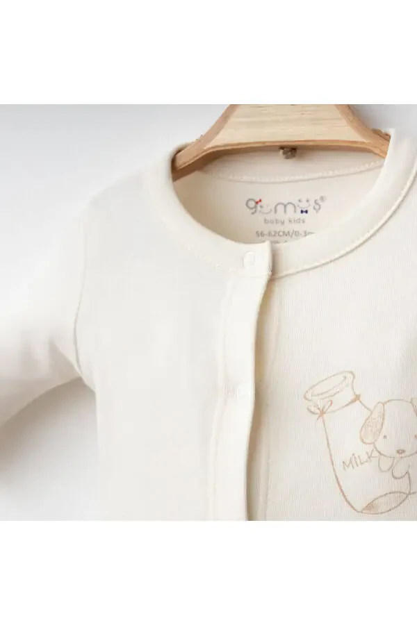 Baby Romper Set 100% Cotton Dog Themed Hat And - 3