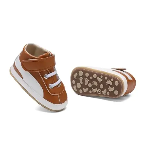 Baby Shoes,Infant Boys Girls Non-Slip Soft Sole Lightweight Sneakers,Unisex First Walking Shoes for 0-18 Months Toddler - 3